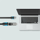 Vention Flat USB 3.0 Extension Cable 0.5M/1.5M/2M/3M - Industry Grade