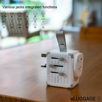 Zikko eLUGGAGE S Worldwide Travel Smart Adapter EU UK AU US CN with 4 USB Ports