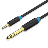 3.5mm to 6.5mm 1/4 inch Stereo Amplifier Guitar Cable Audio Lead 0.5M-10M length