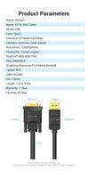 Vention 1.5M/3M/5M Displayport to VGA Cable DP to VGA Converter Male to Male