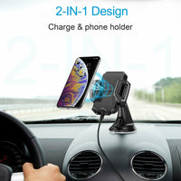 CHOETECH 10W Premium Fast Wireless Car Charger for iPhone, Samsung, Huawei etc