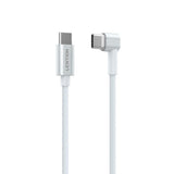 LENTION 2M Type-C Male to Male 86W Angled Magnetic Charging Cable