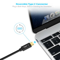 USB Type C to DVI Cable 6ft/1.8M Compatible with Macbook Pro/Air iPad Pro, iMac etc