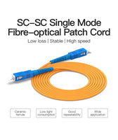 Fiber Optic Patch Cord SC-SC Single-mode & Single Core 3M/5M/10M - Industry Grade