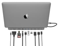 Type C to HDMI VGA DP USB 3.0 PD Ethernet SD/TF 3.5mm Hub Macbook Pro 16" A2141