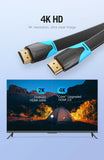 Premium 0.75M 1M 1.5M 2M 3M 5M 10M Flat HDMI 2.0 Cable v2.0 Ultra HD 4K 1080p