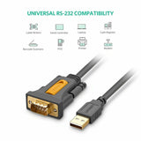 UGREEN USB 2.0 to Serial RS232 DB9 1.5M/3M  9Pin PL2303 Cable Adapter Converter