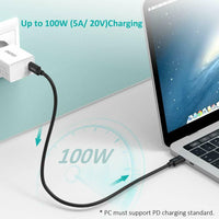 CHOETECH Thunderbolt 3 Certified Cable Active 40Gbps/100W Support 6K XDR Display