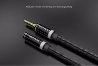 Audio Extension Cable 3.5mm Nylon Braided Black - 5M - Industry Grade