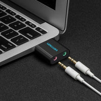 Vention USB External Sound Card with 3.5mm Female Headphone and Microphone ports