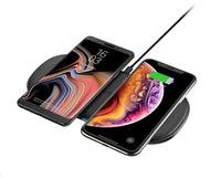 CHOETECH Dual Wireless Charger 5 Coils Double Qi Fast Wireless Charging Pad