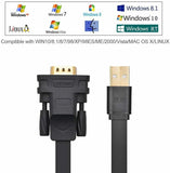 UGREEN 1M 2M Flat USB 2.0 to RS232 DB9 Serial Cable Converter with FTDI Chipset