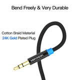 3.5mm Braided Jack Audio Aux Extension Cable Cord Male to Female - 0.5M to 5M