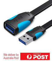 Vention Flat USB 3.0 Extension Cable 0.5M/1.5M/2M/3M - Industry Grade