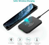 CHOETECH 10W Wireless Charger Fast Wireless Charging Pad Compatible with iPhone 12/12 Pro/11/11 Pro Samsung, AirPods etc