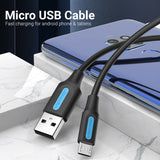 Vention 0.25m USB 2.0 A Male to Micro USB Male Charging Cable for phones