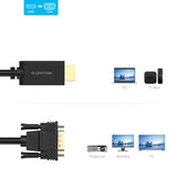 Lention 1.8M HDMI to VGA Video Cable Adapter 1080p HDMI to VGA Converter Cable