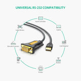 UGREEN USB 2.0 to Serial RS232 DB9 1.5M/3M  9Pin PL2303 Cable Adapter Converter