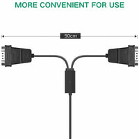 UGREEN USB to Dual Serial RS232 Cable Adapter, USB 2.0 to DB9 Converter 2 Ports