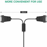 UGREEN USB to Dual Serial RS232 Cable Adapter, USB 2.0 to DB9 Converter 2 Ports