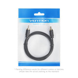 Vention RCA Cable, 1M 1.5M 2M RCA to RCA Coaxial Cable supports Dolby DTS Surround Sound