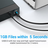 Vention Premium 0.5M 1.5M 3M USB 3.0 Cable A-Male to B-Male for Printer, Server, External HDD, Hubs etc