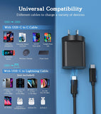 Choetech 25W USB C Wall Charger AU Plug with 2m USB C Charging Cable for Samsung Galaxy S21 S20 Note Fold Flip Series