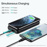 Choetech Wireless Power Bank 10000mAh USB-C Portable Fast Phone Charger Battery