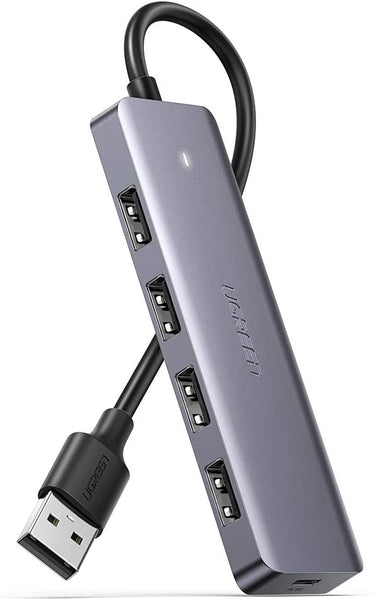 UGREEN 4-Port USB 3.0 Hub Ultra Slim Data Hub with 5V Micro USB Power for Mac, Notebook PC, USB Flash Drives, Mobile HDD