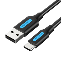 Vention 0.25m USB 2.0 A Male to USB C Male Fast Charging Cable for phones