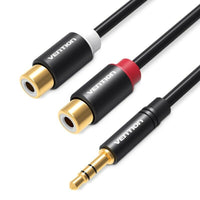 Vention 3.5mm Male to 2 RCA Female Audio Cable 0.3M Stereo Cable for Phone PC