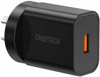 CHOETECH 18W USB A Wall Charger Quick Charge 3.0 Wall Charger Adapter QC 3.0