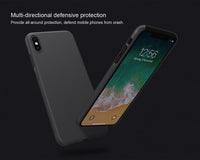 Nillkin Case for iPhone Xs Max Frosted Shield Hard Slim Case Back Cover for iPhone Xs Max 6.5" 2018 - Black