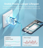 USB C Charger, CHOETECH (2 Pack) 20W Fast Charger, USB C Wall Charger Compatible with iPhone iPad Samsung etc