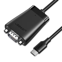 UGREEN USB-C 2.0 to DB9 RS-232 Male Adapter Cable with PL2303 Chipset - 1.5M