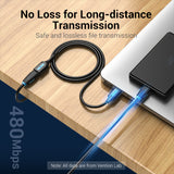 Vention USB 2.0 A Male to A Female Extension Cable  0.5M/1M/1.5M/2M/3M/5M