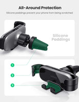 UGREEN Car Phone Holder Air Vent Mount Gravity Auto Clamp Retractable Cradle Clip Compatible for iPhone , Samsung etc