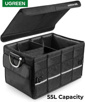 Ugreen 55L Car Boot Organiser Collapsible Trunk Foldable Storage Tidy Shopping