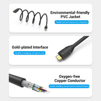 Vention 1m Mini HDMI to HDMI Extension Cable for Cameras, TVs etc - 4K Compatible