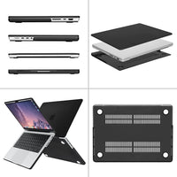 Hard Case for New MacBook Pro 14-inch 2023 Model A2779 M2 Pro M2 Max with Keyboard Cover - Black