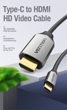 Vention USB C to HDMI Cable 4K@60Hz for Macbook Pro, Air, Laptops etc - 1M 2M - Thunderbolt 3 Compatible