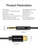 Vention USB Type C to 3.5mm Audio Cable - 1.5M