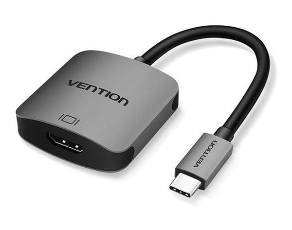 Vention Type-C to 4K 3D HDMI Converter  - 0.1M - Gray Metal Body