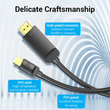 VENTION 1.5M 3M Mini DP to HDMI Cable 4K@30Hz Compatible with PC Macbook HDTV Projector Monitor etc