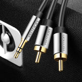 VENTION 3.5mm Male to 2RCA Male Stereo Audio Adapter Cable 0.5m/1.5m/3m/5m/10m