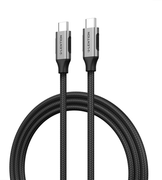 LENTION USB C 3.1 Gen 2 1M Cable, 100W Charging+10Gbps Data+4K/60Hz Video Braided Cord for 2020-2016 MacBook Pro, New iPad Pro/Mac Air/Surface, Samsung