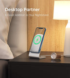 CHOETECH Phone Stand for Magnetic Charger, Aluminum MagSafe Phone Holder Dock Cradle for Desk