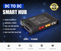 DC to DC Smart Hub for Dual Battery System for Wet Calcium AGM Gel LiFePO4 Batteries