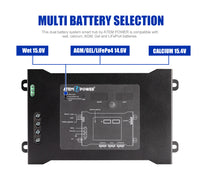 DC to DC Smart Hub for Dual Battery System for Wet Calcium AGM Gel LiFePO4 Batteries