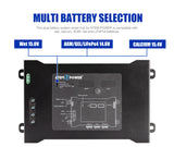 DC to DC Smart Hub for Dual Battery System for Wet Calcium AGM Gel LiFePO4 Batteries